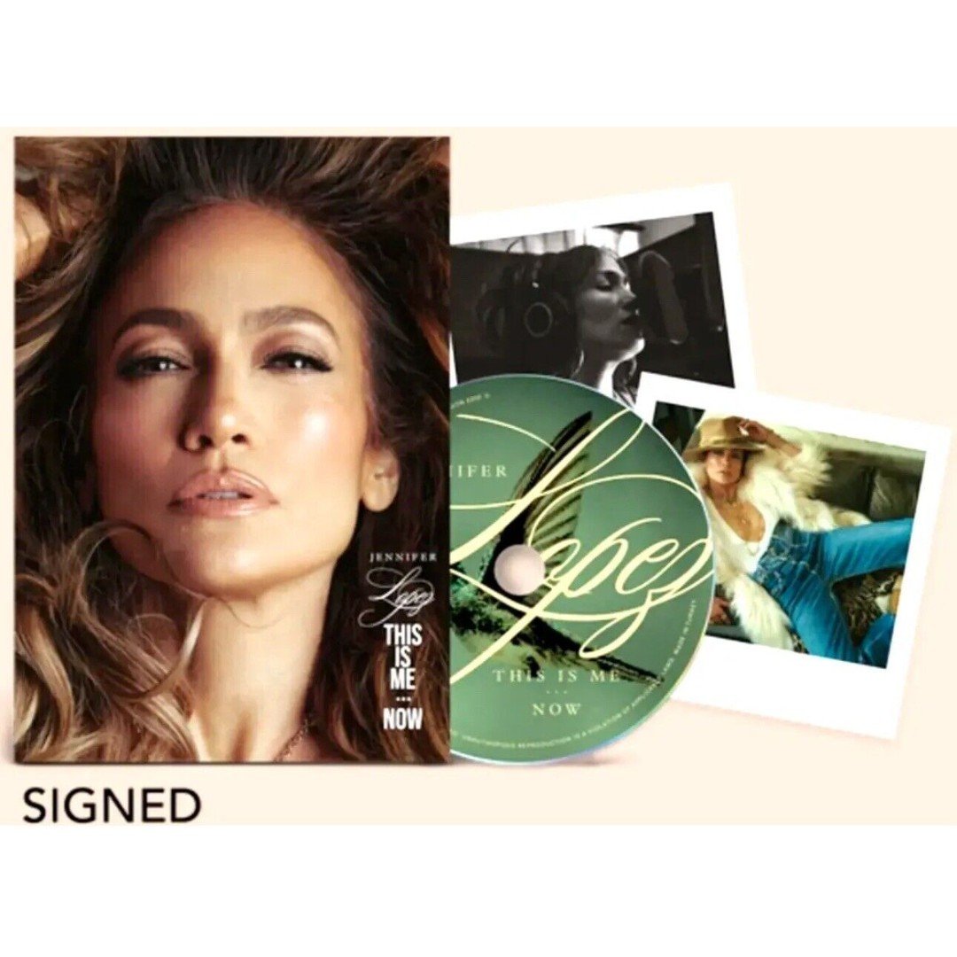 SIGNED Jennifer Lopez - This Is Me Now Deluxe CD W/ 40 Page Booklet IN HAND