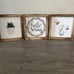 Easter Home Decor Signs Set of 3 Frames and 36 Interchangeable Sayings