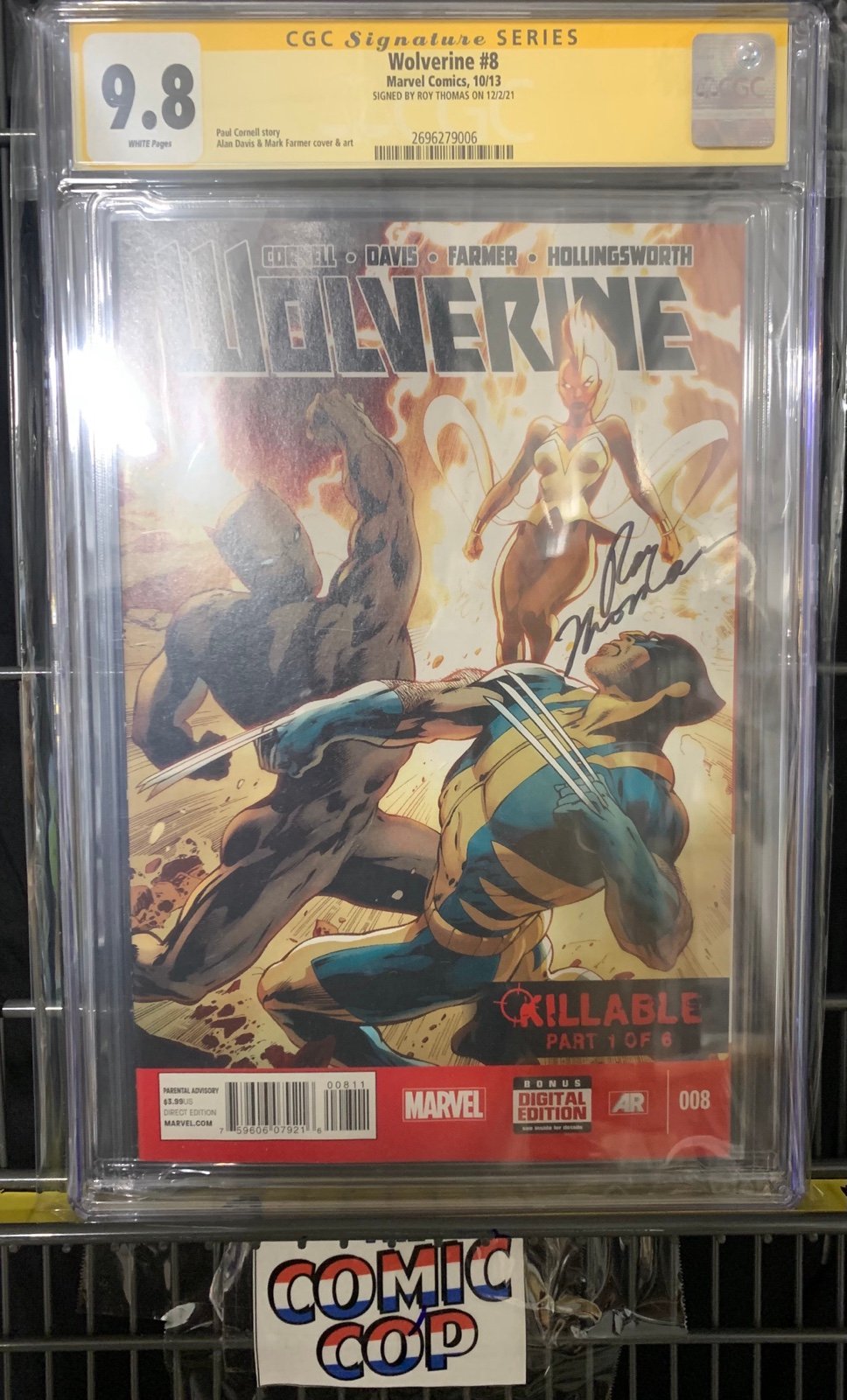 Wolverine #8 signed by Roy Thomas CGC 9.8