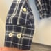 Burberry Blue and White Plaid Button-Down Collared 100% Cotton Dress Shirt