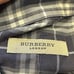 Burberry Blue and White Plaid Button-Down Collared 100% Cotton Dress Shirt