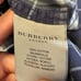 Burberry Blue and White Plaid Button-Down Collared 100% Cotton Dress Shirt