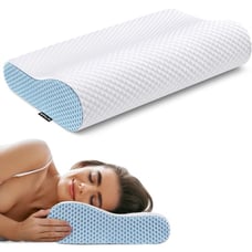 Neck Pillow for Neck Pain Relief, Memory Foam Pillows Ergonomic Pillow for Neck