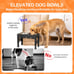 Elevated Dog Bowls with 2 Stainless Steel Dog Food Bowls 5