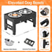 Elevated Dog Bowls with 2 Stainless Steel Dog Food Bowls 5