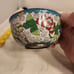 antique Chinese brass cloisonne rice bowl made in the 1920’s