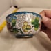 antique Chinese brass cloisonne rice bowl made in the 1920’s