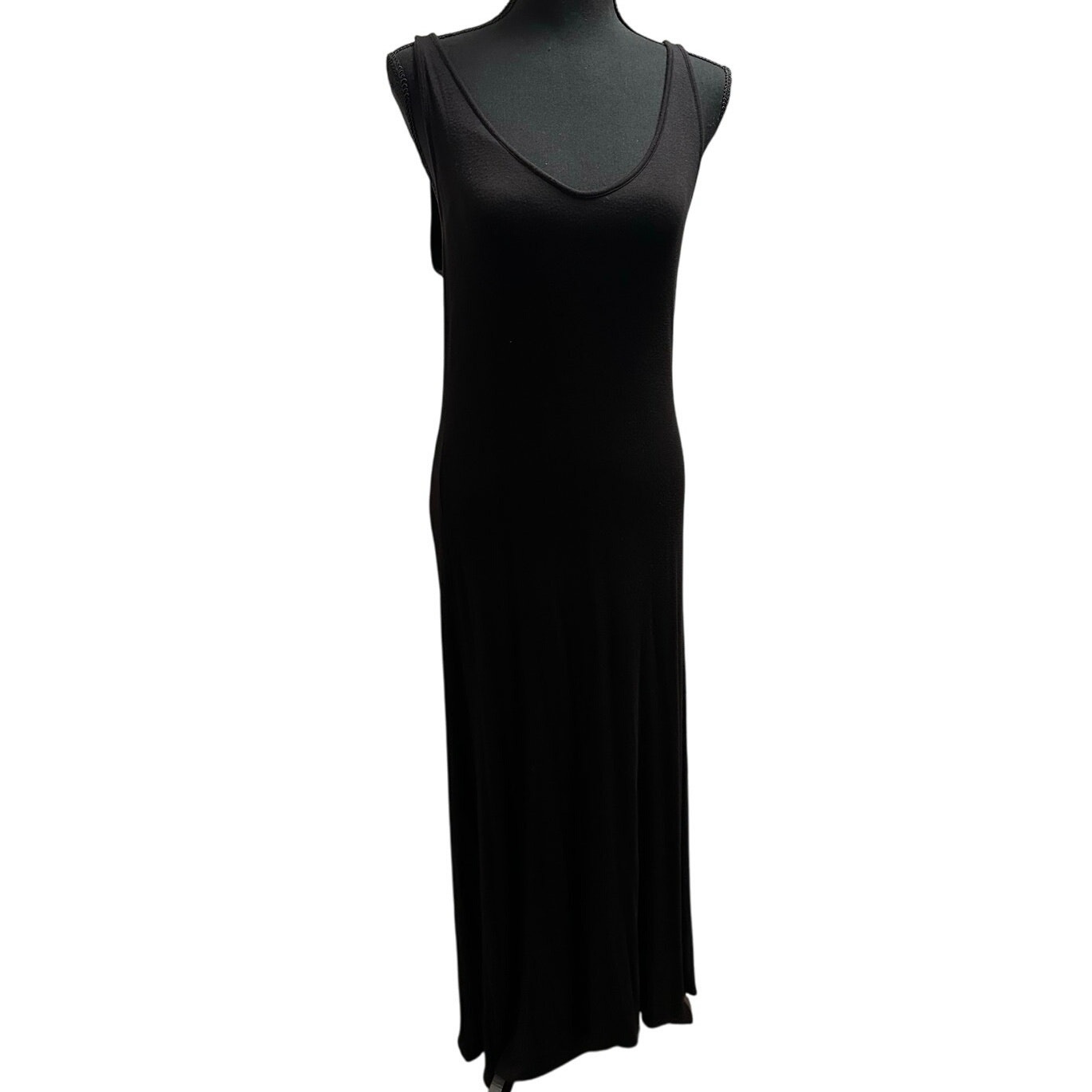 Three Dots VNeck Front and Back Jersey Tank Maxi Dress - XL