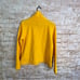 Dudley Stephens Park Slope Vello Fleece Turtleneck in Marigold Size Medium