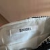 Snidel Tweed Check Skirt Black White