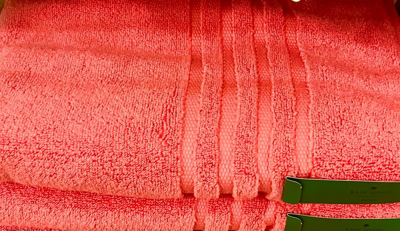 Kate Spade PEACH Bath Towels 2SETNEW