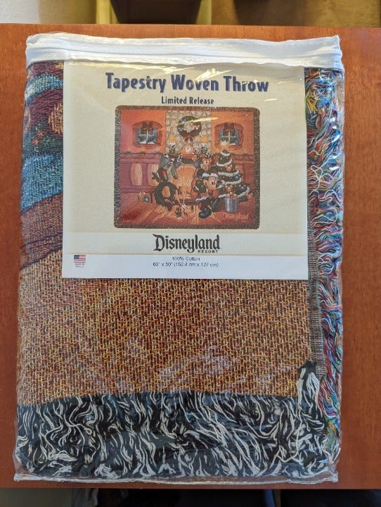 Disneyland Resort Holiday Tapestry Woven Throw