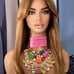 Celebrity brown balayage golden blonde h.d freepart lace front 360 wig
