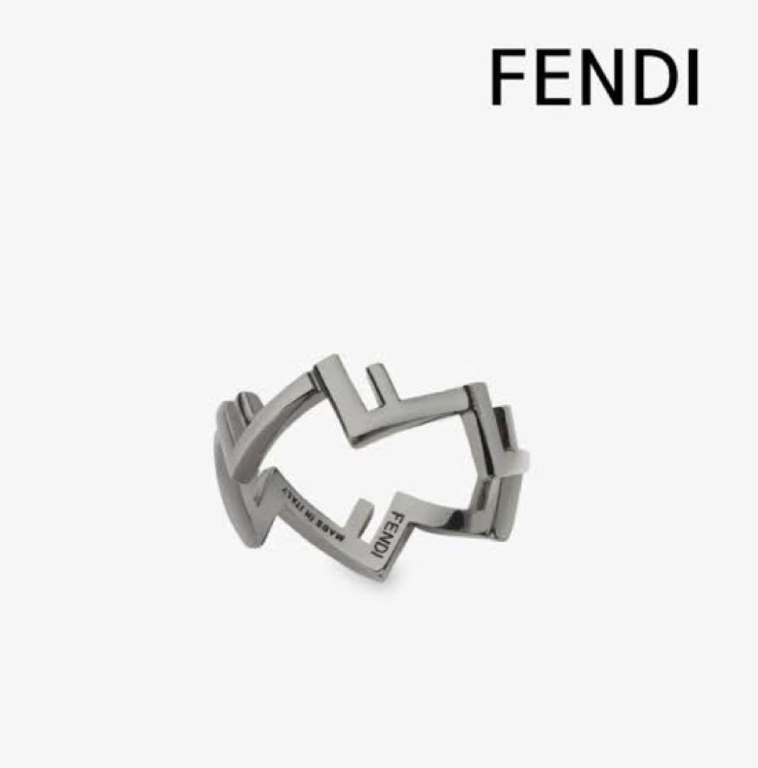 FENDI Five Ring Silver Rings