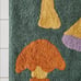 Mushroom Friends Bath Mat, OS, Green, NWT