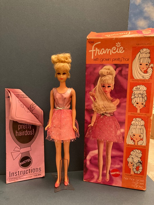Vintage Mattel Francie doll, Barbie's cousin, Growin' Pretty Hair