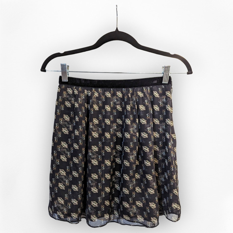 Theyskens' theory silk mini skirt sz 2