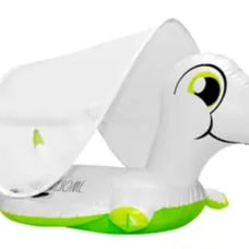 Rae Dunn Turtley Awesome Canopy Float Turtle White Green Swim Toddler Outdoor