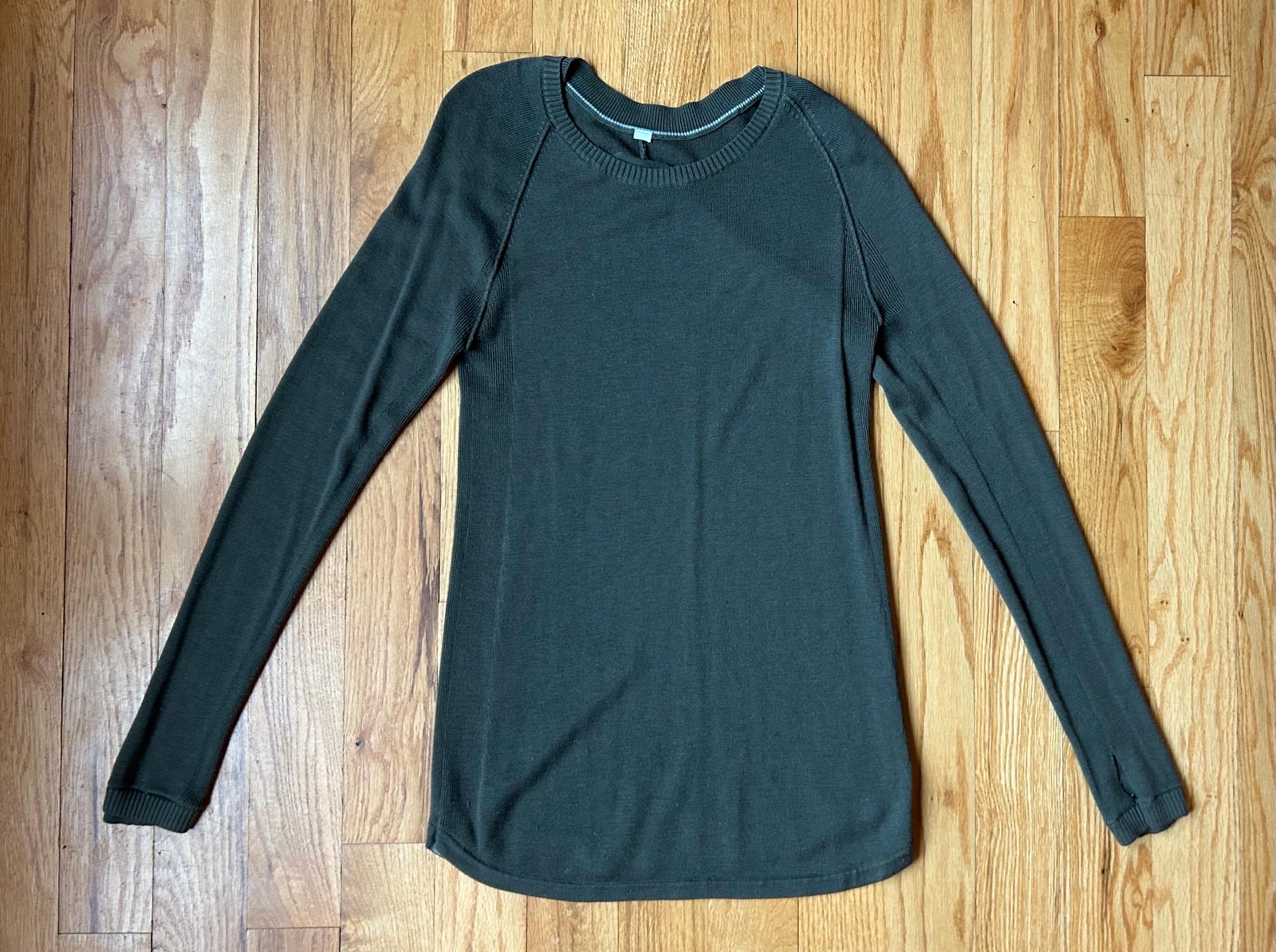 Lululemon merino wool blend sweater, 6