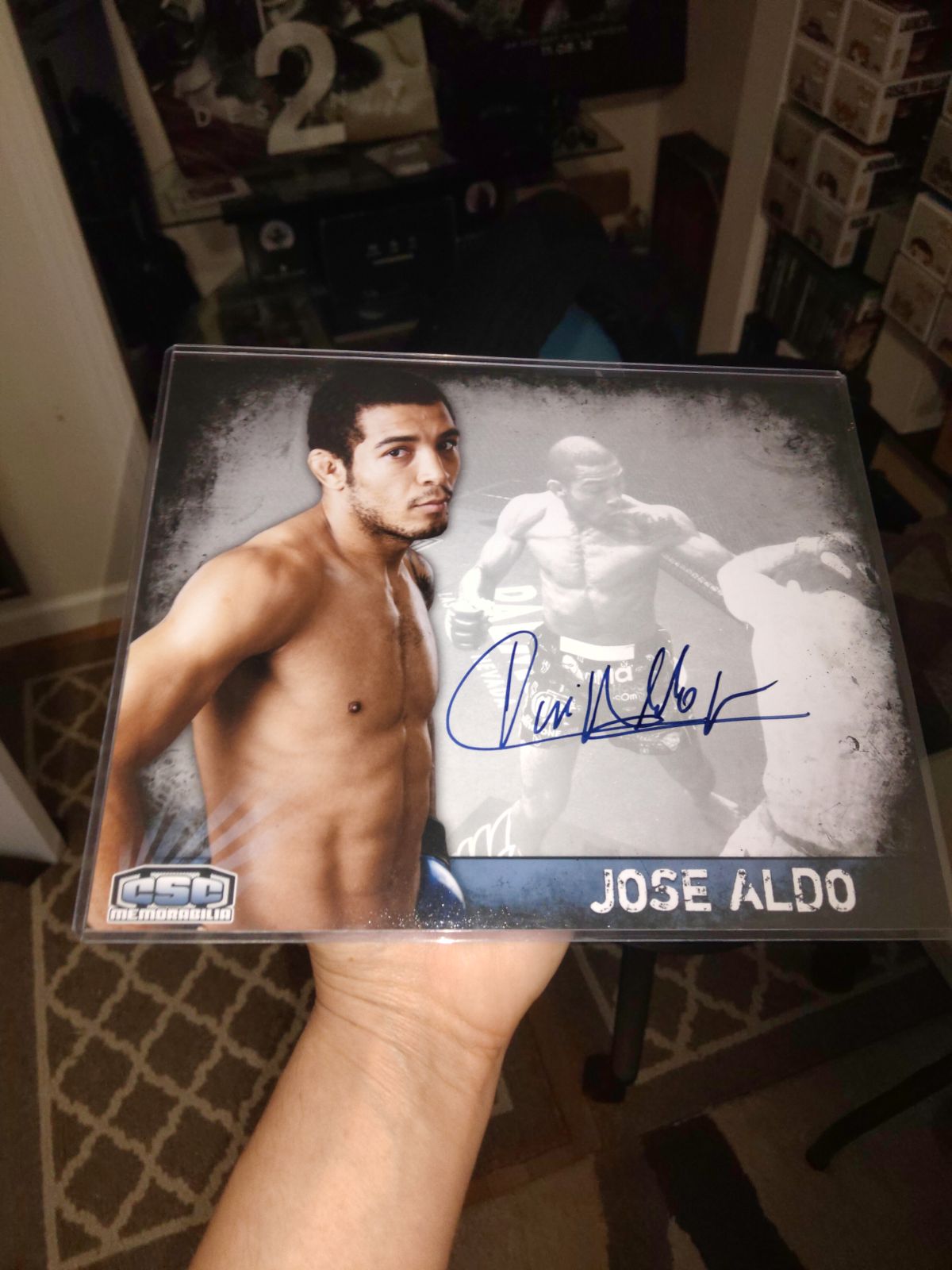 Jose aldo autograph print ufc