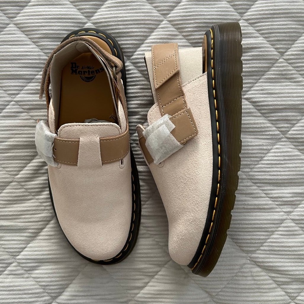 Dr. Martens Jorge II Suede & Leather Slingback Mules
