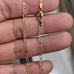10kt Real solid gold Figaro diamond cut