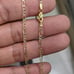 10kt Real solid gold Figaro diamond cut