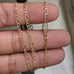 10kt Real solid gold Figaro diamond cut
