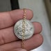 10kt Real solid gold Figaro diamond cut