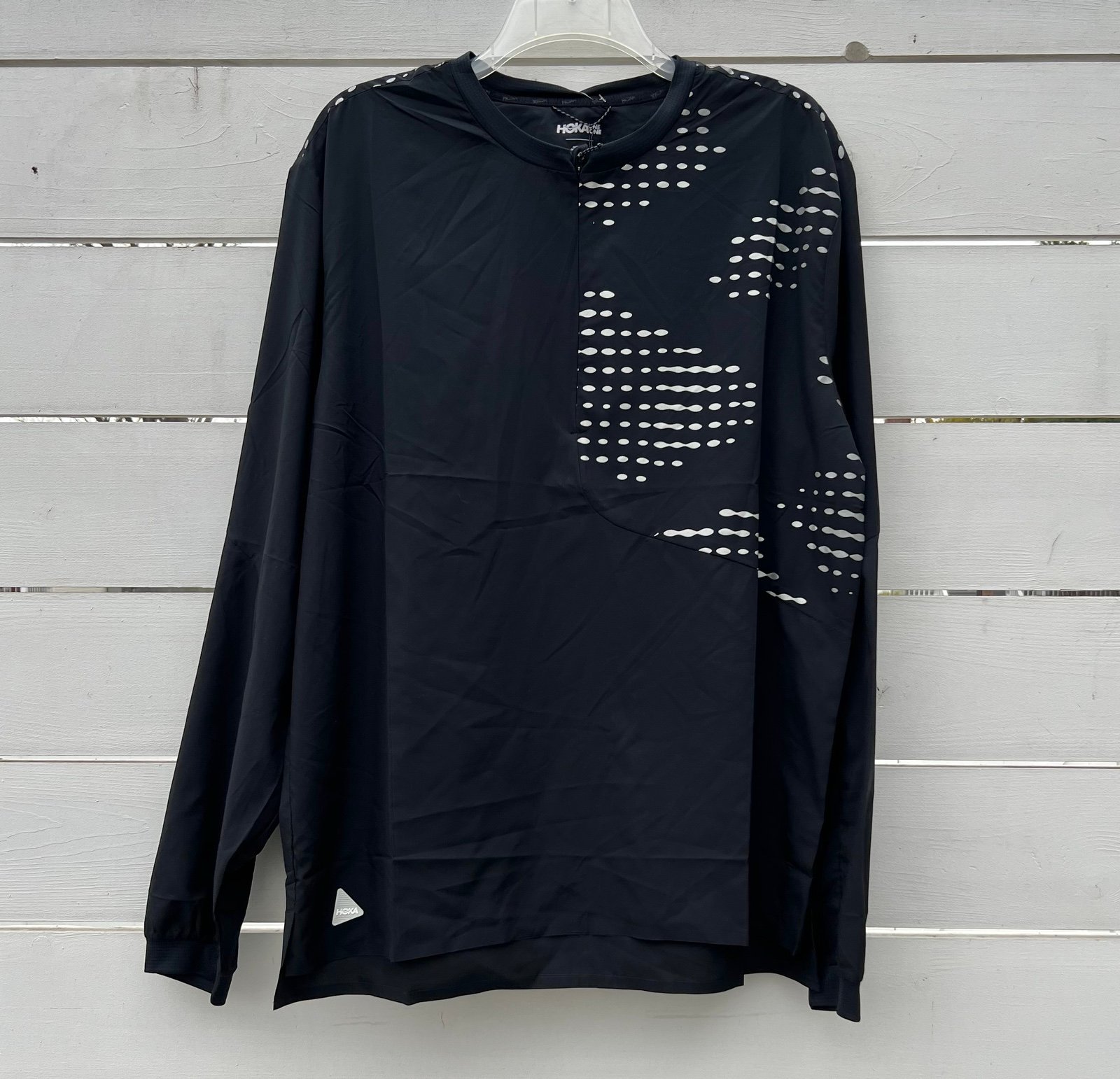 Hoka 1/2 Zip Up Wind Shell Long Sleeve Running Trail T-Shirt Men’s Size Medium