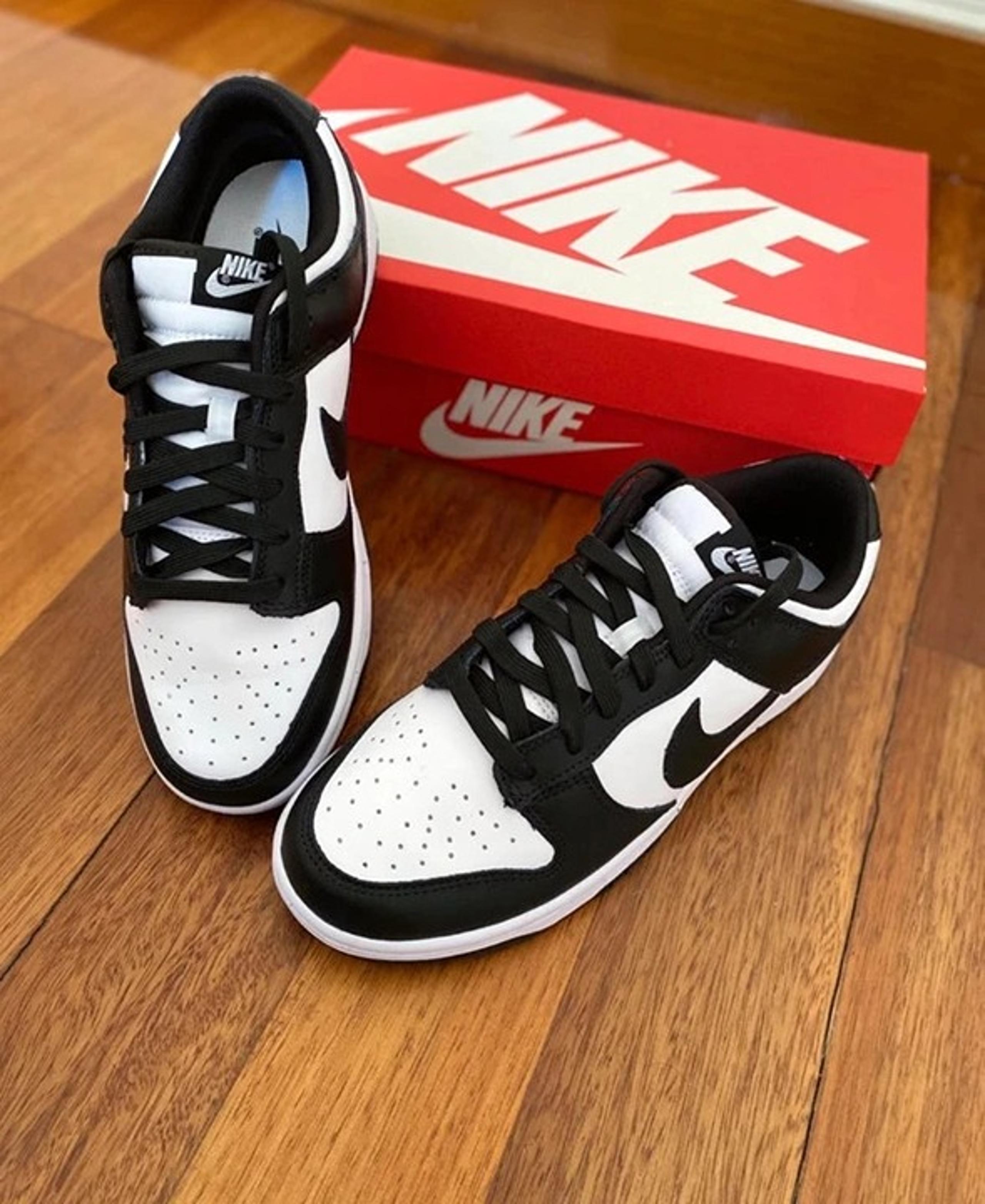 Nike Dunk Low Black White Men's Shoes.Size 7
