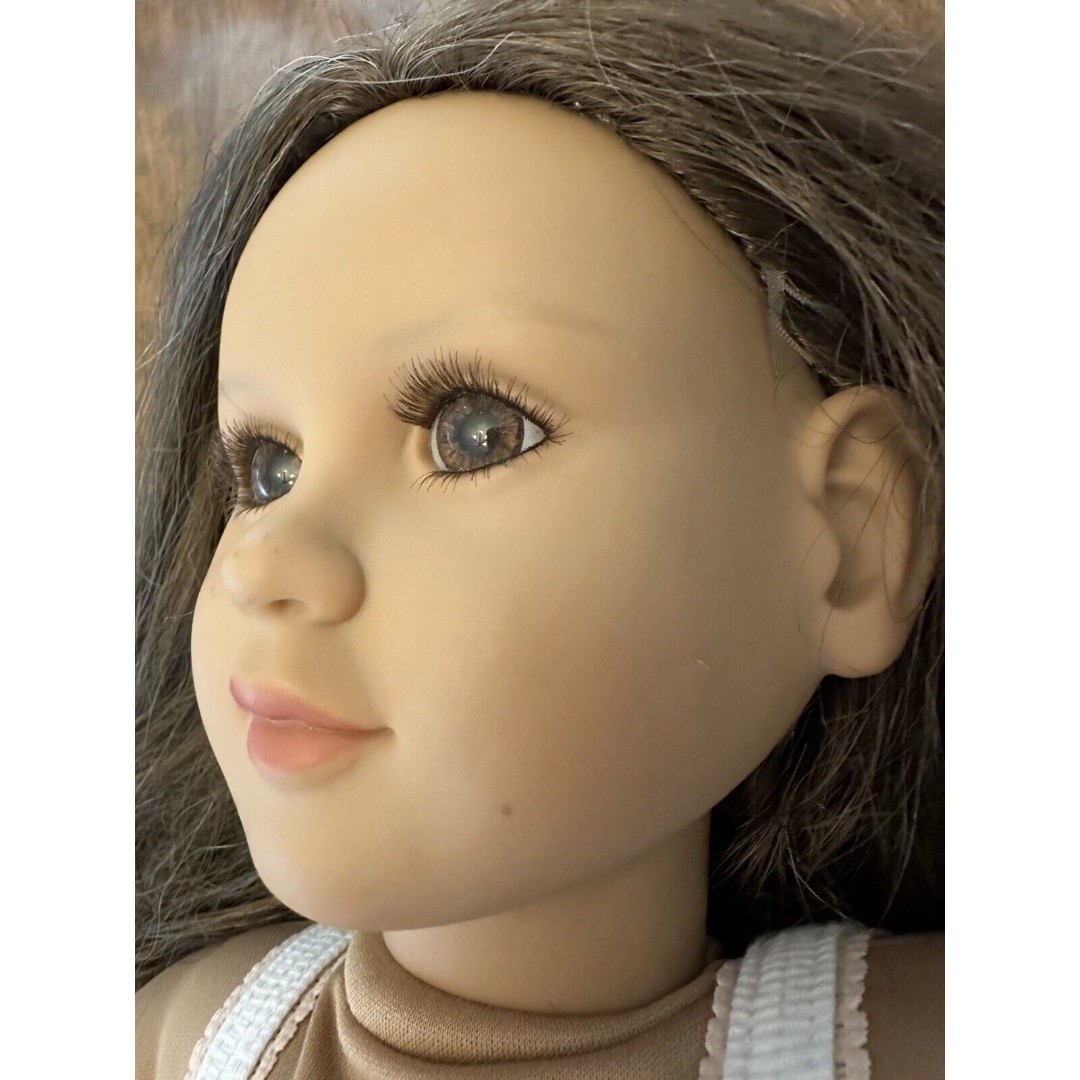 My Twinn Doll 1996 Vintage 23 Inch Poseable Long Brown Gray Hair W Brown Eyes