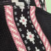 Vintage Clifton Place Knit Southwestern Pattern Long Sweater Mock Neck Pink