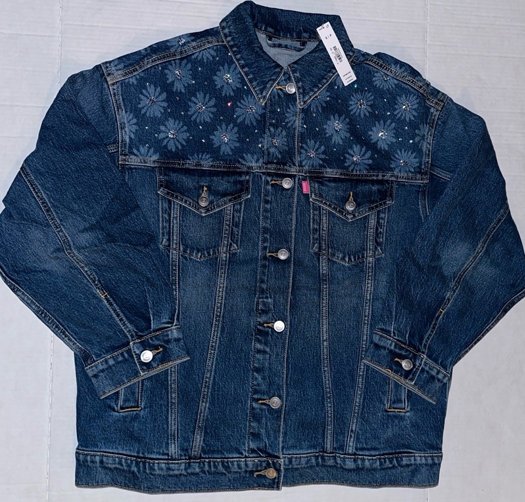 VS PINK LIMITED EDITION SPRING BREAK COLLECTION DENIM JACKET RHINESTONES