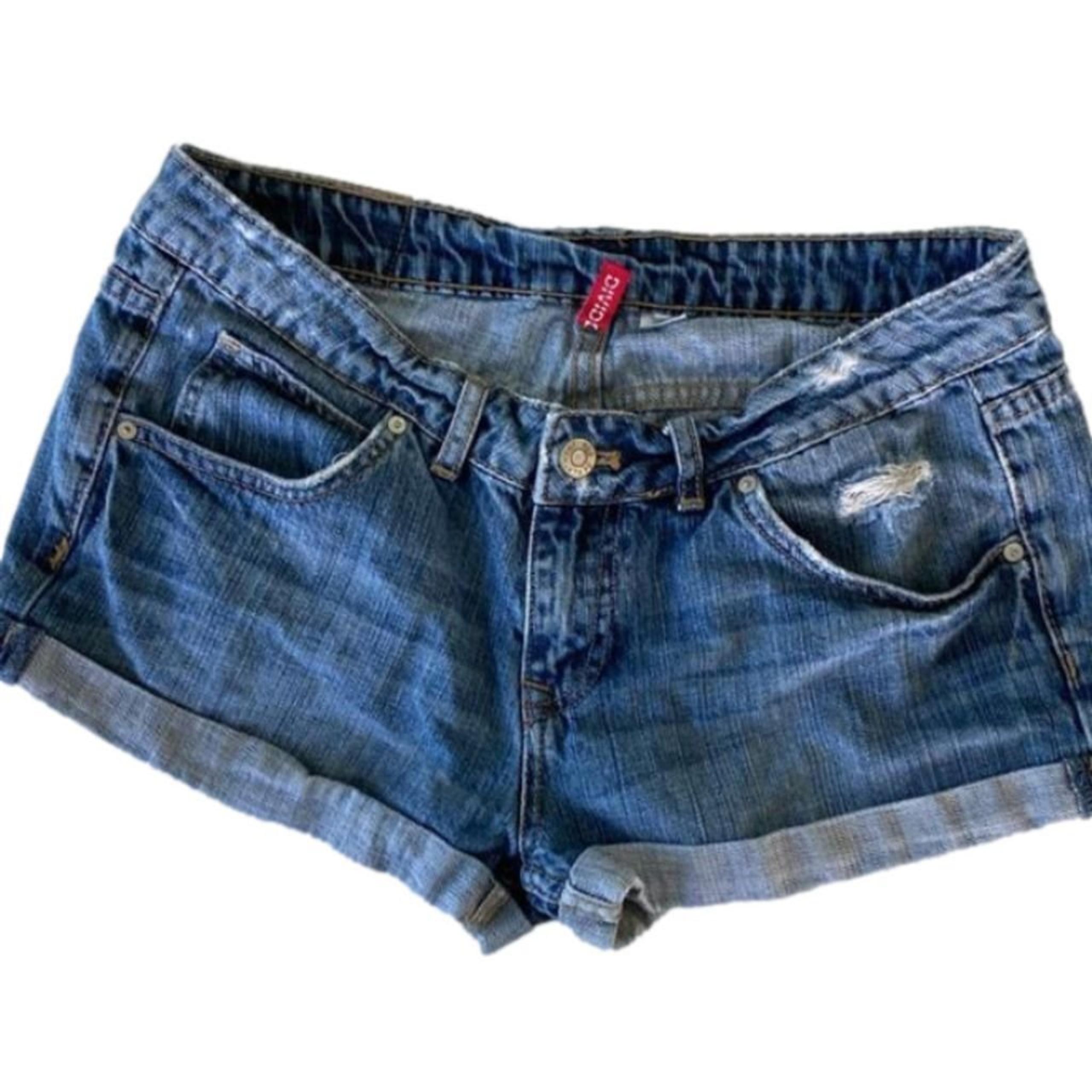 H&M Divided Shorts Denim Women Blue Washed Size 8