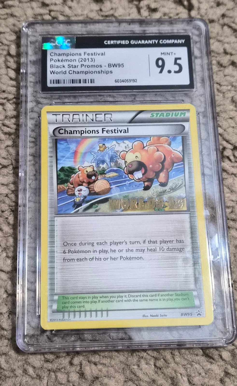 Pokémon TCG Champions Festival  Promo BW95 – Worlds 2013