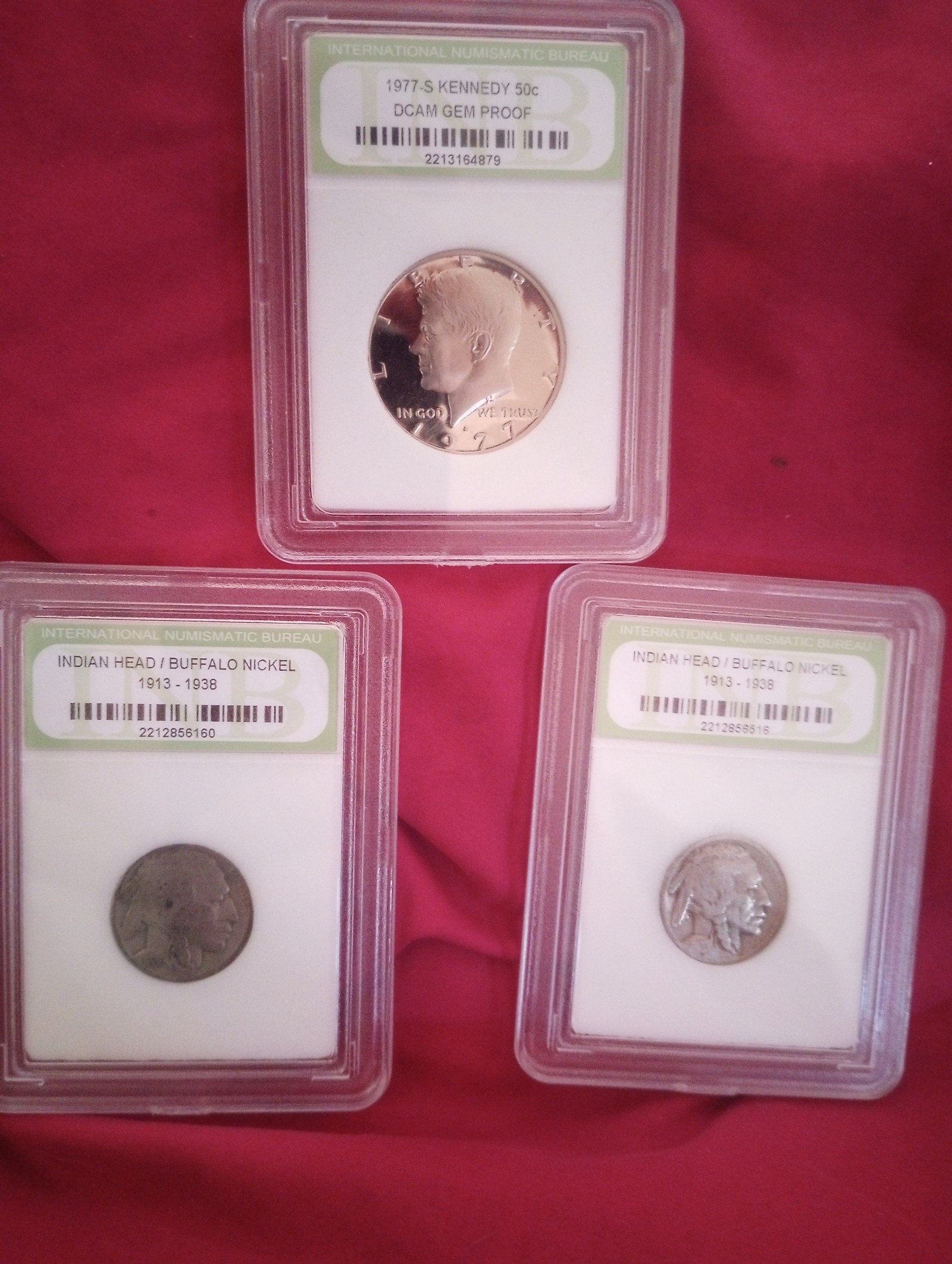 Indian head /buffalo nickel 2 of them date range 1913-1938 -1# 1977kennedy gem p