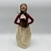 Byers Choice Carolers Lady Muff Victorian Skirt Woman 1990 Vintage 13 Signed