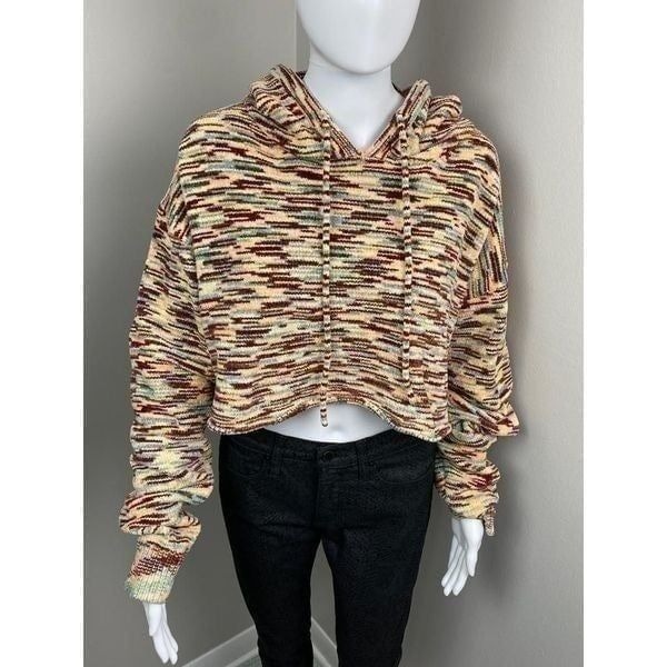 Urban Outfitters Out From Under Jenny Cropped Hoodie Sweatshirt Womens Medium BS
