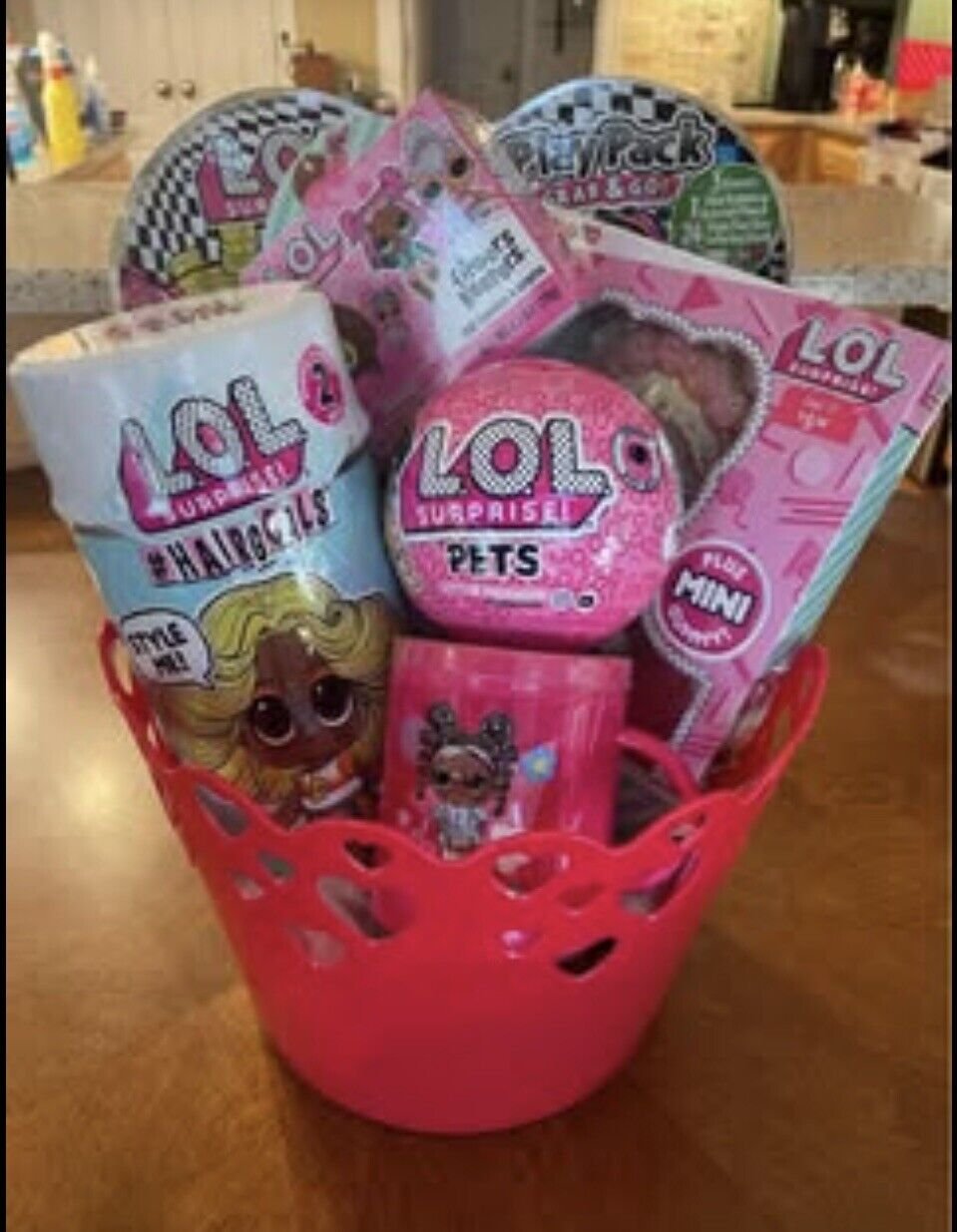 LOL Surprise Gift EASTER Basket Hairgoals Doll Pets Play Pack Goodies & MORE