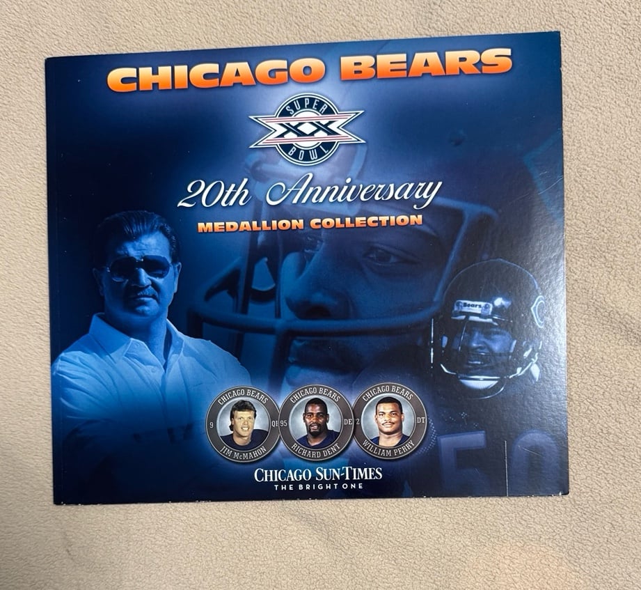 20th Anniversary Chicago Bears Medallion Collection