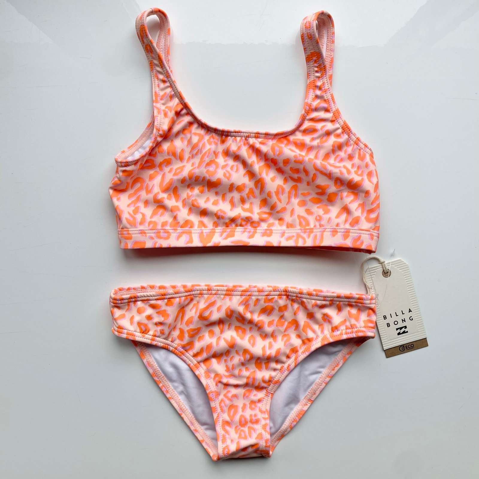 NEW Billabong Girl’s “Chase the Wild” tank swim suit set in size 10