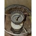 Antique Oil Lamp With Handprinted Flowers Converted Lamp Base Boudoir Lamp