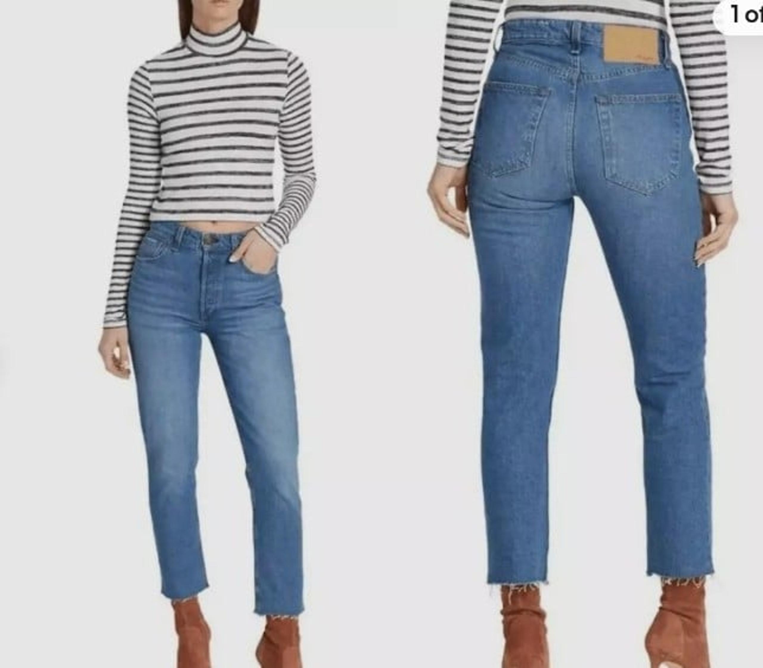 Nina High-Rise Ankle Cigarette Jean Monty Wash Size 25 Straight Leg - rag & bone
