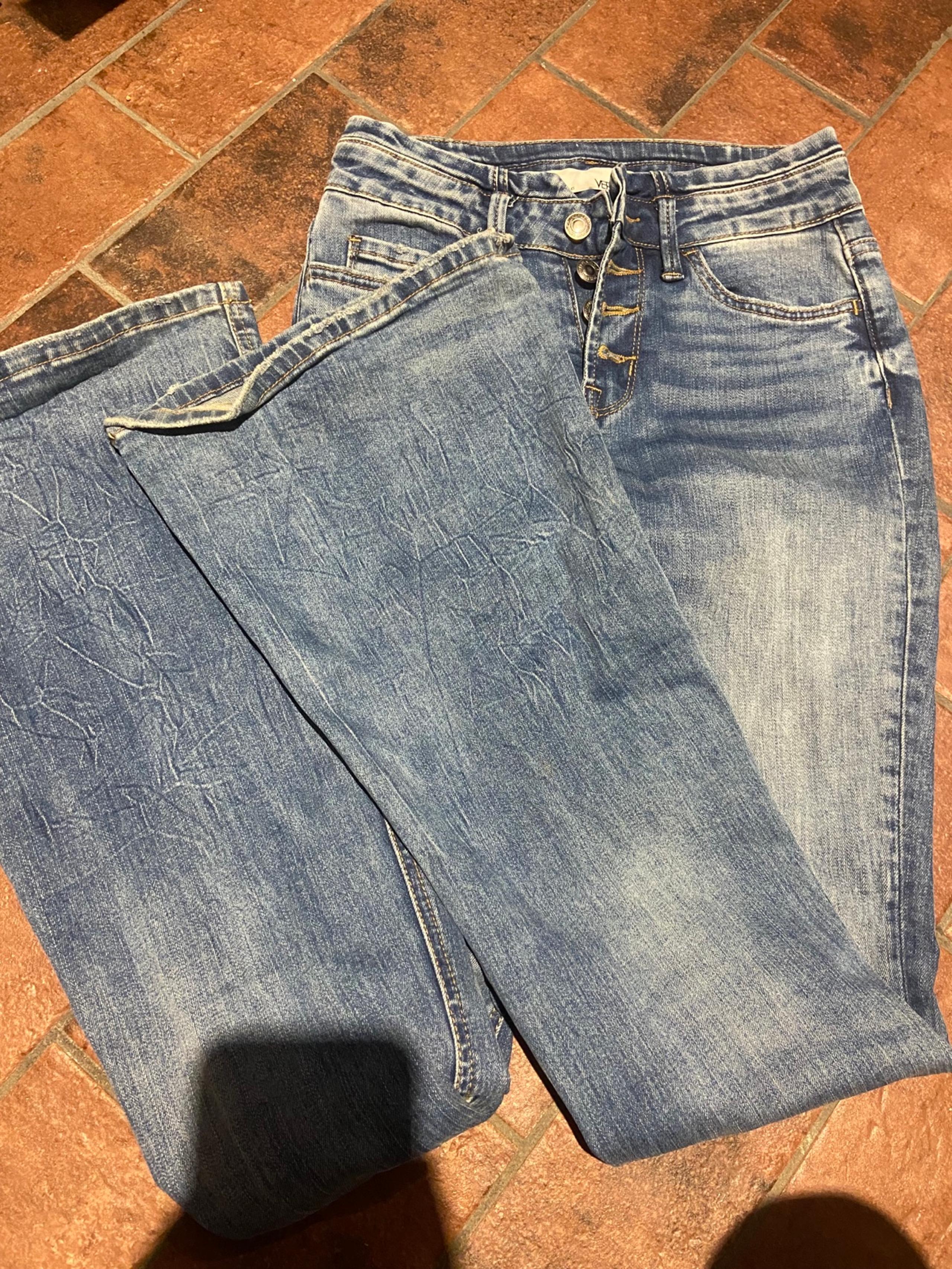 Buckle Flare Jeans