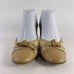 Salvatore Ferragamo women's Naturals Beige Stitch heel Shoes US 9.5 AA Bow Pumps