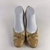 Salvatore Ferragamo women's Naturals Beige Stitch heel Shoes US 9.5 AA Bow Pumps