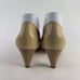 Salvatore Ferragamo women's Naturals Beige Stitch heel Shoes US 9.5 AA Bow Pumps
