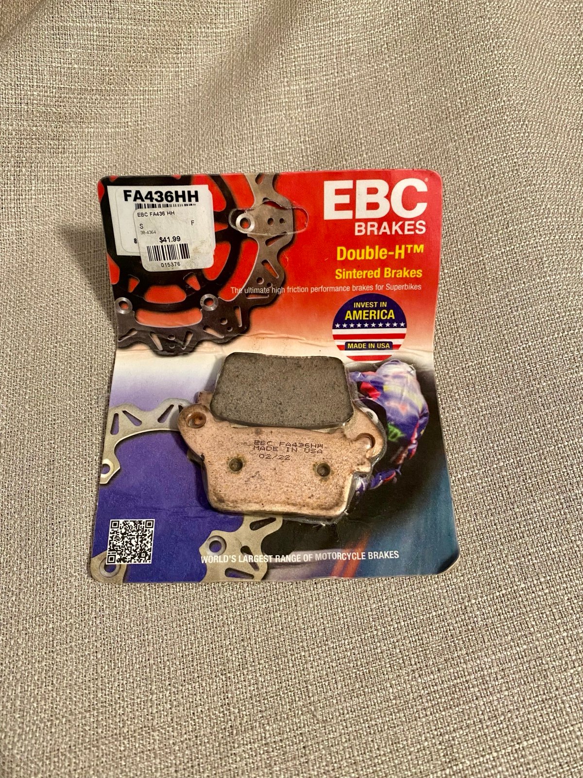 EBC FA436HH Double-H Sintered Motorcycle Brake Pads - Kawasaki ZX6R ZX10R REAR