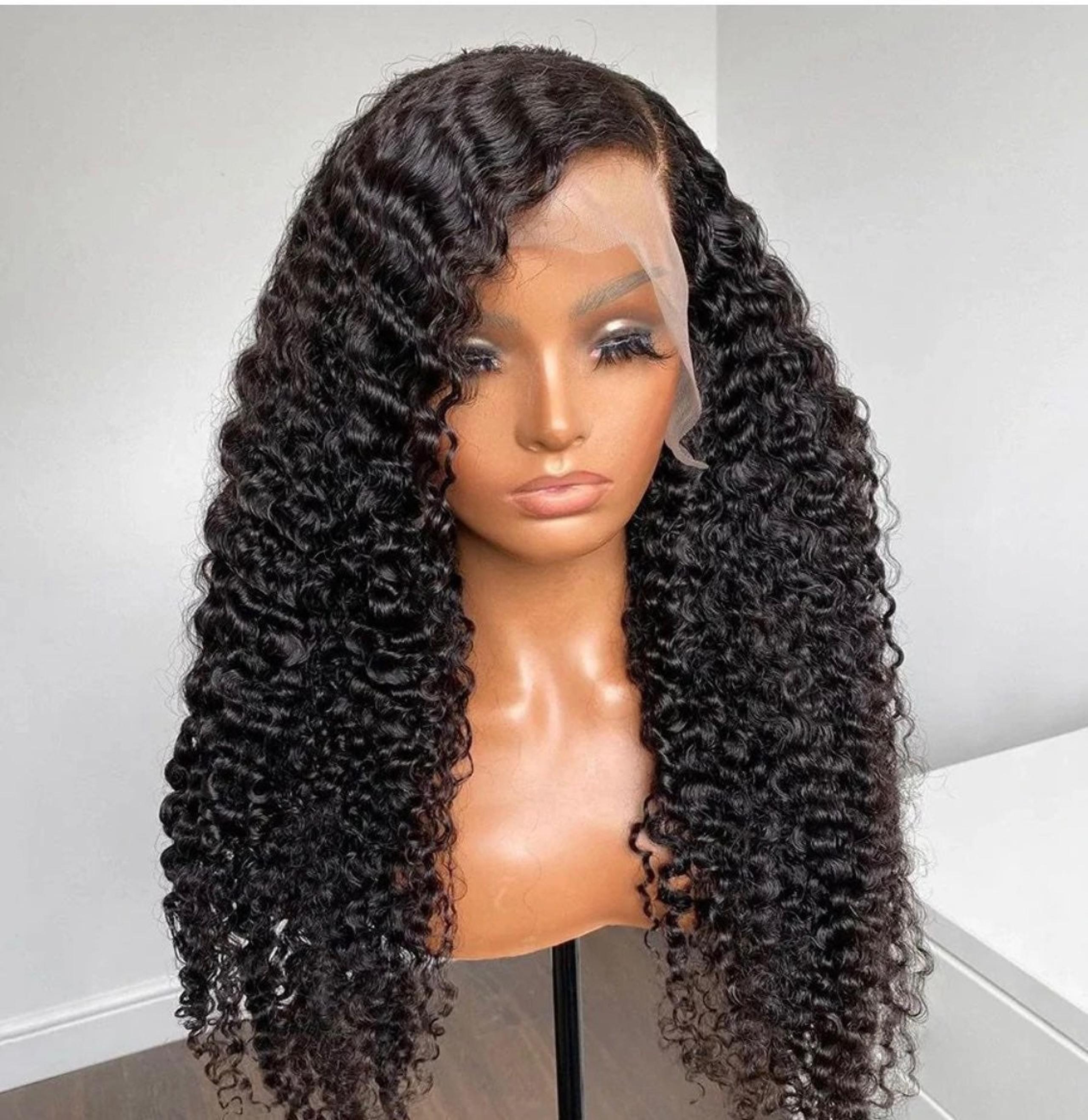 13*4 lace front Human Hair Wig pre plucked 159% density brazilian deep wave huma